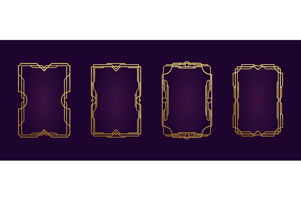 Set of vector golden frames a4, a Design Template by andrii-pozdniakov (Photo 2 of 2)