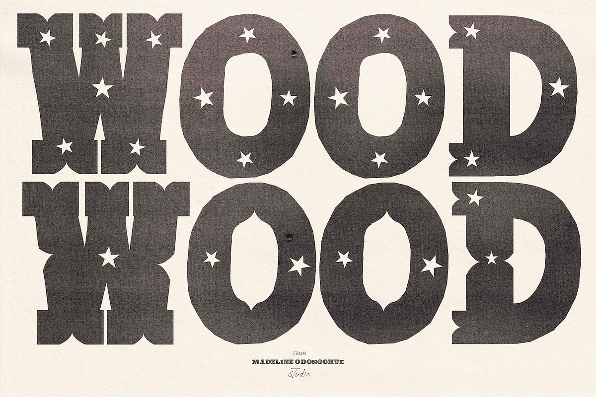 ShowBill Hand Drawn Western Font, a Slab Serif Font by Madeline ODonoghue Design (Photo 9 of 10)