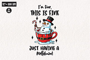Funny Christmas Sarcastic Snowman Pn, an Illustration by CreationArt (Thumbnail 1 of 4)