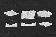 65 Crumpled Ripped Paper Pieces, a Texture Graphic by Ksuview (Thumbnail 9 of 14)