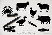 Meal Choice Icons - Vintage Texture, an Icon by BirDIY Design (Thumbnail 2 of 9)