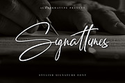 Signattimes-Stylish Signature Script, a Script Font by Almarkhatype (Thumbnail 1 of 10)