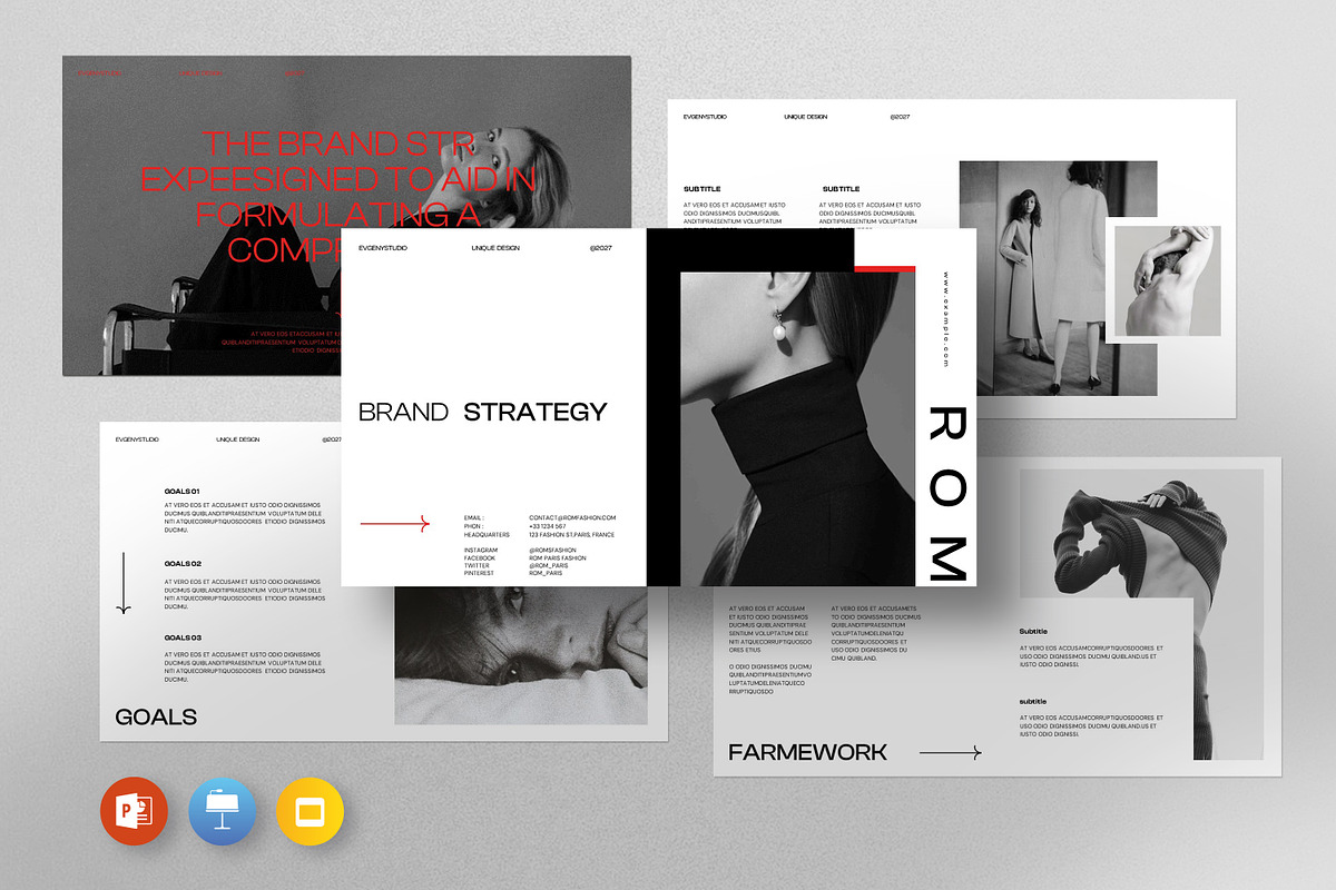 Brand Strategy Presentation Template, a Presentation Template by evgenystudio (Photo 1 of 7)