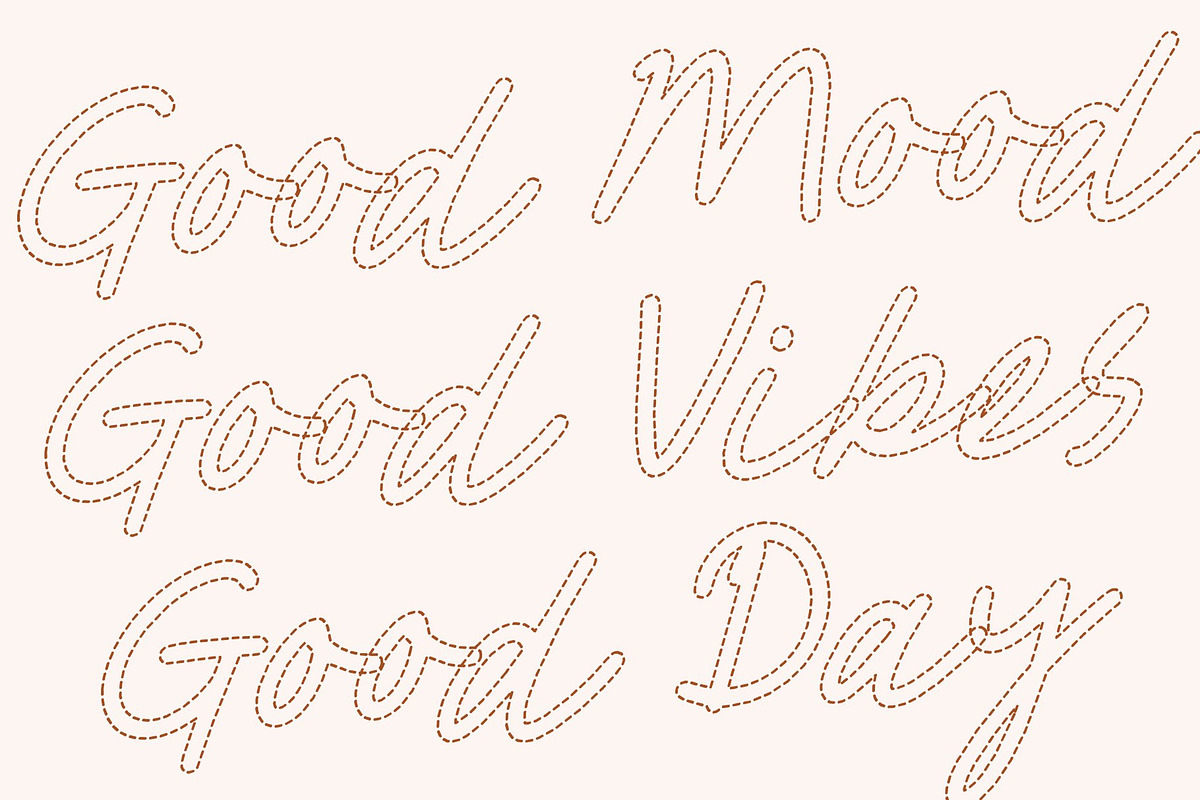 CS Boya Dashed, a Script Font by Craft Supply Co. (Photo 4 of 8)