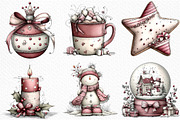 Whimsical Christmas Clipart, an Illustration by Craft Nest (Thumbnail 3 of 6)