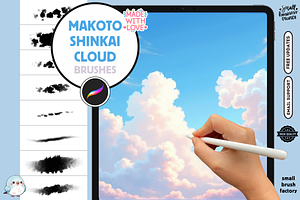 Makoto Shinkai Anime Cloud Brushes