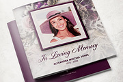 Purple Rose Funeral Program Template, a Brochure Template by loswl (Thumbnail 1 of 3)