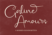Galine Amours - Modern Handwritten, a Handwritten Font by Indotype Foundry (Thumbnail 1 of 10)
