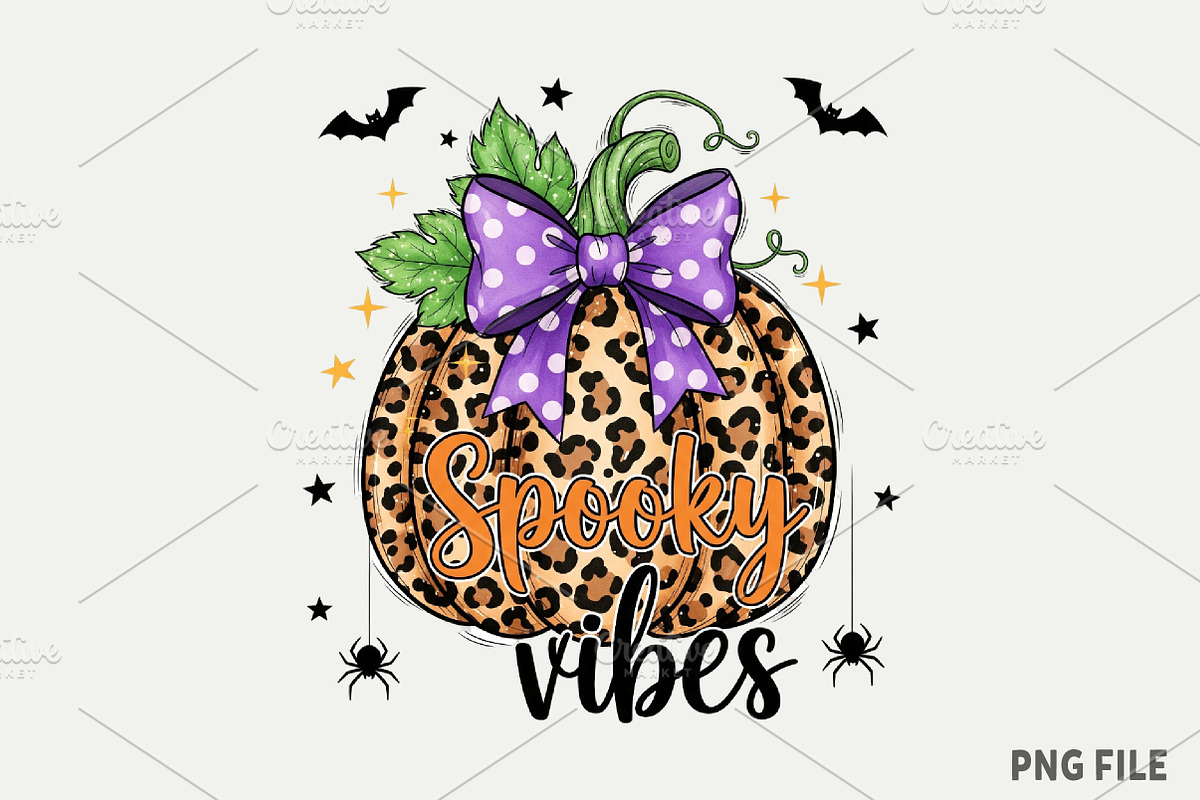 Spooky Vibes Png t-shirt, an Illustration by Watercolor design (Photo 1 of 3)