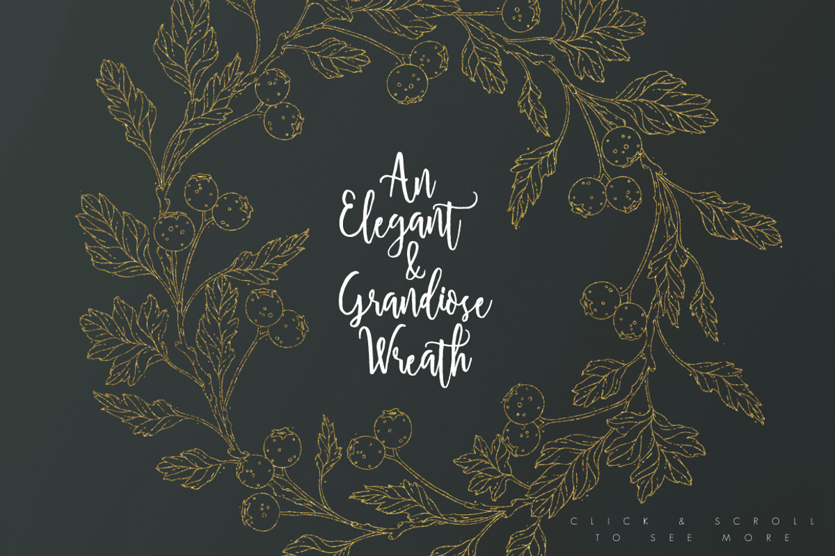 Golden Autumn Berries Background Set, a Background Graphic by Euonia Meraki (Photo 9 of 15)
