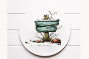Whimsical Wooden Signpost Clipart, a Seasonal Illustration by Designworld (Thumbnail 11 of 11)