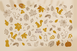 Autumn Seamless Patterns