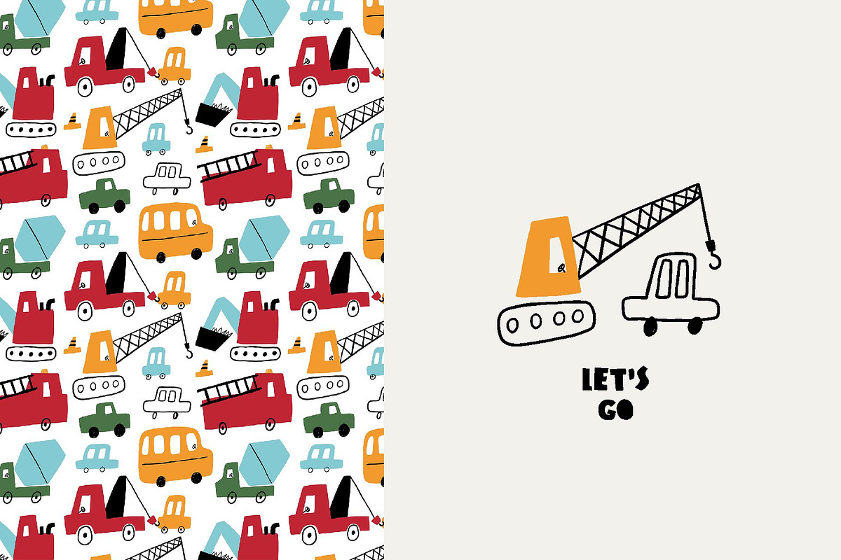 Whimsical Cars Clipart, a Decorative Illustration by Barkova Nadya (Photo 5 of 6)