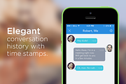 Messaging Application iOS7 Ready, an App Template by The Major (Thumbnail 1 of 5)