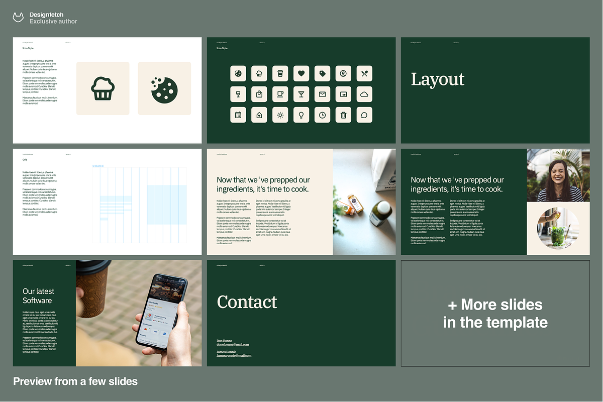 Brand guidelines template, a Presentation Template by Oday Noon (Photo 2 of 7)