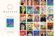 Matisse Modern Gallery 3, a Background Graphic by Wall Art Print Studio (Thumbnail 1 of 16)