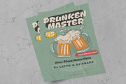 Drunken Master Flyer Template, a Flyer Template by giemons™ (Thumbnail 2 of 2)