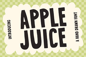Apple Juice - A Hand Drawn Font