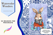 Watercolor - 32 Procreate Brushes, a Brush Add-On by MissPerfectKaos (Thumbnail 4 of 9)