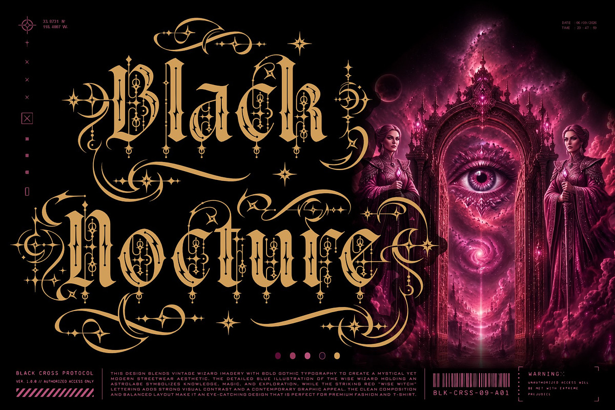 Gothica Sanctora Typeface, a Blackletter Font by alit design (Photo 8 of 18)
