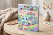 59 Truck Coloring Pages for Kids, a Transportation Illustration by ikarifq shop (Thumbnail 3 of 5)