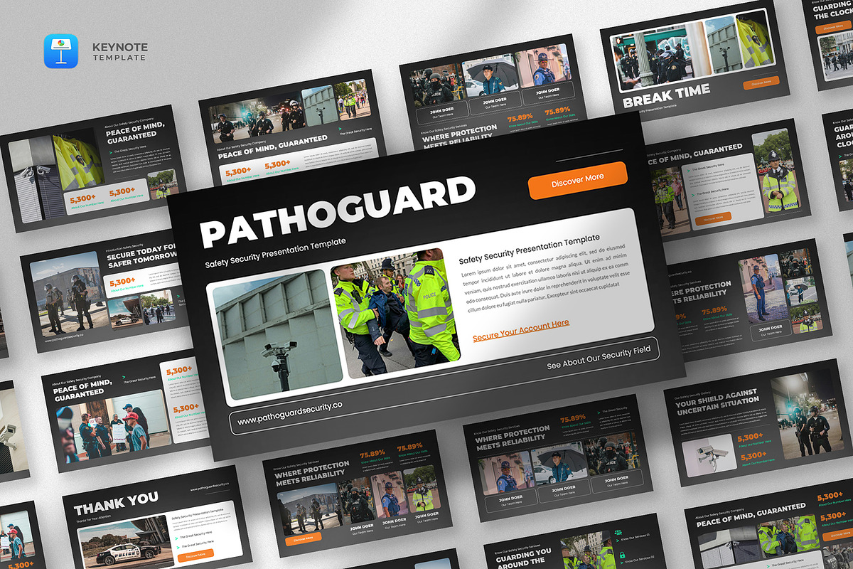Security & Safety Keynote Template, a Presentation Template by fluffstudio (Photo 1 of 4)