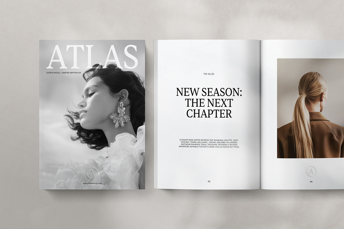 ATLAS / Branding Mockups (02), a Books & Magazine Mockup by Studio Dara (Photo 5 of 27)