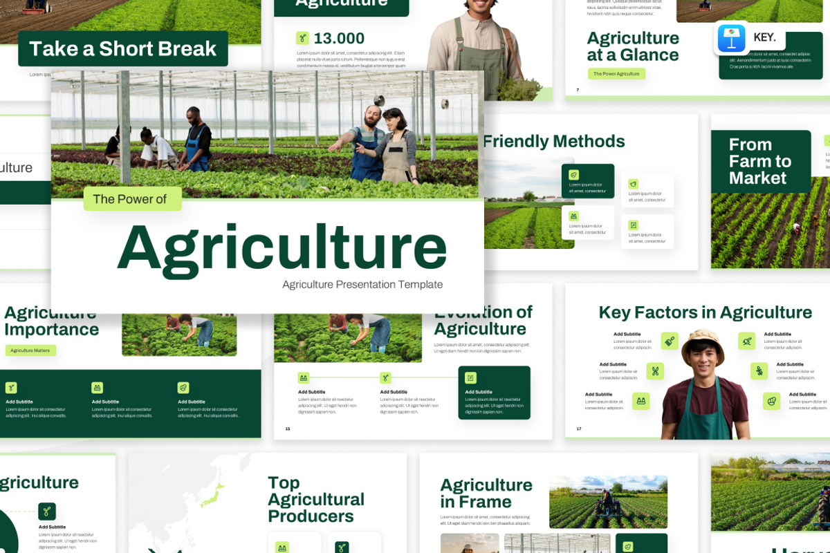 The Power of Agriculture Keynote, a Presentation Template by Loin Studio (Photo 1 of 4)