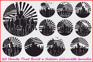 Worker Silhouette Vector Set, an Illustration by musafir_fashion