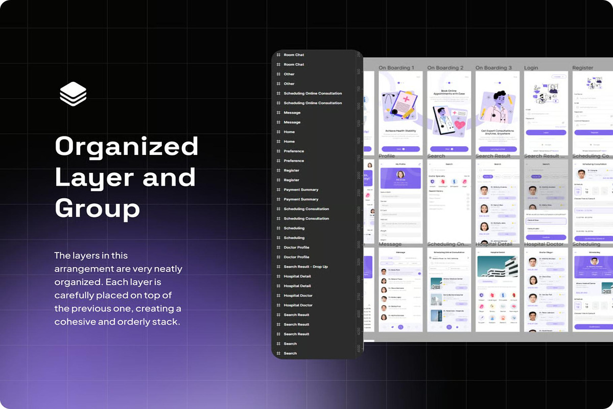 GoDoc Health Care App Mobile UI KIT, an UI Kit Template by Lumina_ui_ux202 (Photo 4 of 7)