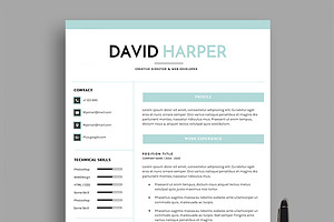 DH Resume (4 Pages), a Resume Template by dkcreatives