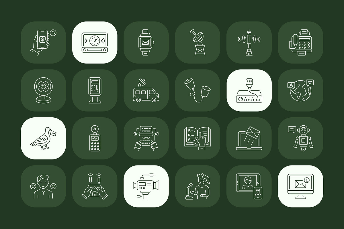 Communication Icon Pack, an Outline Icon by Prosymbols (Photo 6 of 7)