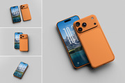 Iphone 17 Pro Max Mockup, an iPhone Mockup by hokagata (Thumbnail 1 of 5)