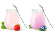 Fruit yogurts, an Object Graphic by Fruits+Veggies (Thumbnail 2 of 3)
