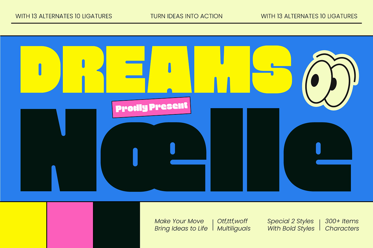Dreams Noelle Bold Display Sans, a Sans Serif Font by timelesstype.co (Photo 1 of 10)
