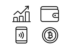 Digital payment concepts featuring, a Finance Illustration by ZinetroN