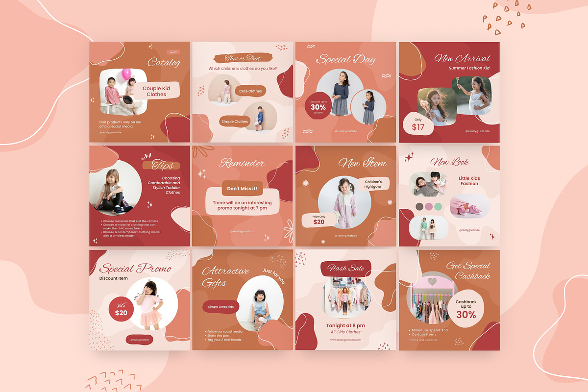 Abstract Sale 3in1 Canva Template, a Social Media Template by Brandearth RRGraph (Photo 6 of 11)