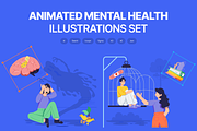 Animated Mental Health Illustrations, a Person Illustration by Prosymbols (Thumbnail 1 of 13)