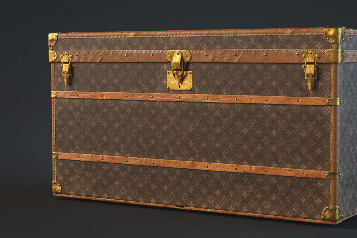 Louis Vuitton Trunk, a Furniture 3D Model by Dmitriy Kalko (Photo 4 of 18)