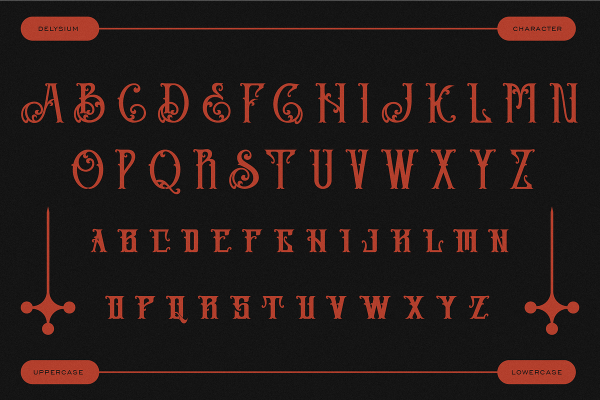 Delysium - A Display Font, a Blackletter Font by Hanstype.com (Photo 2 of 9)