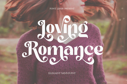 Loving Romance - Elegant Sans Font, a Sans Serif Font by Font Liner