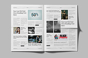 Newspaper Layout Template, a Magazine Template by MightyDesign (Thumbnail 3 of 8)