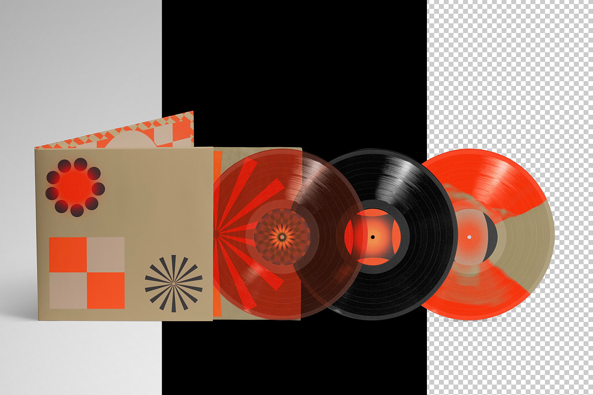 Gatefold Vinyl Mockup Pack, a Packaging Mockup by Glue Lab (Photo 8 of 8)