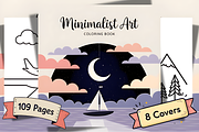 Minimalist Art Coloring Pages, an Illustration by Ink Gallery (Thumbnail 1 of 4)