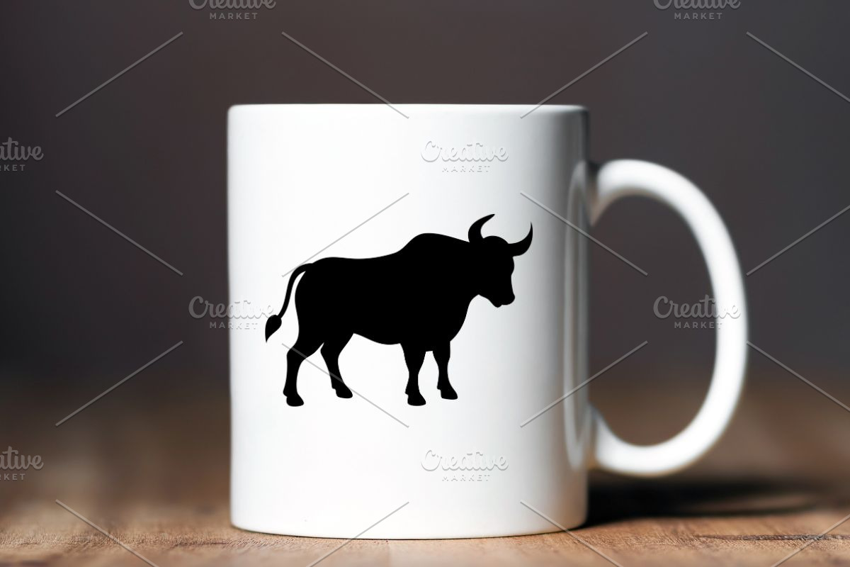 Bull Silhouette SVG, an Animal Illustration by newminddesign (Photo 10 of 10)