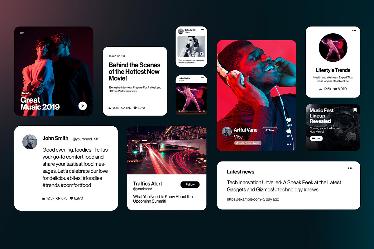 Post Quotes Layout Design, an UI Kit Template by DesignerCandies (Photo 3 of 3)