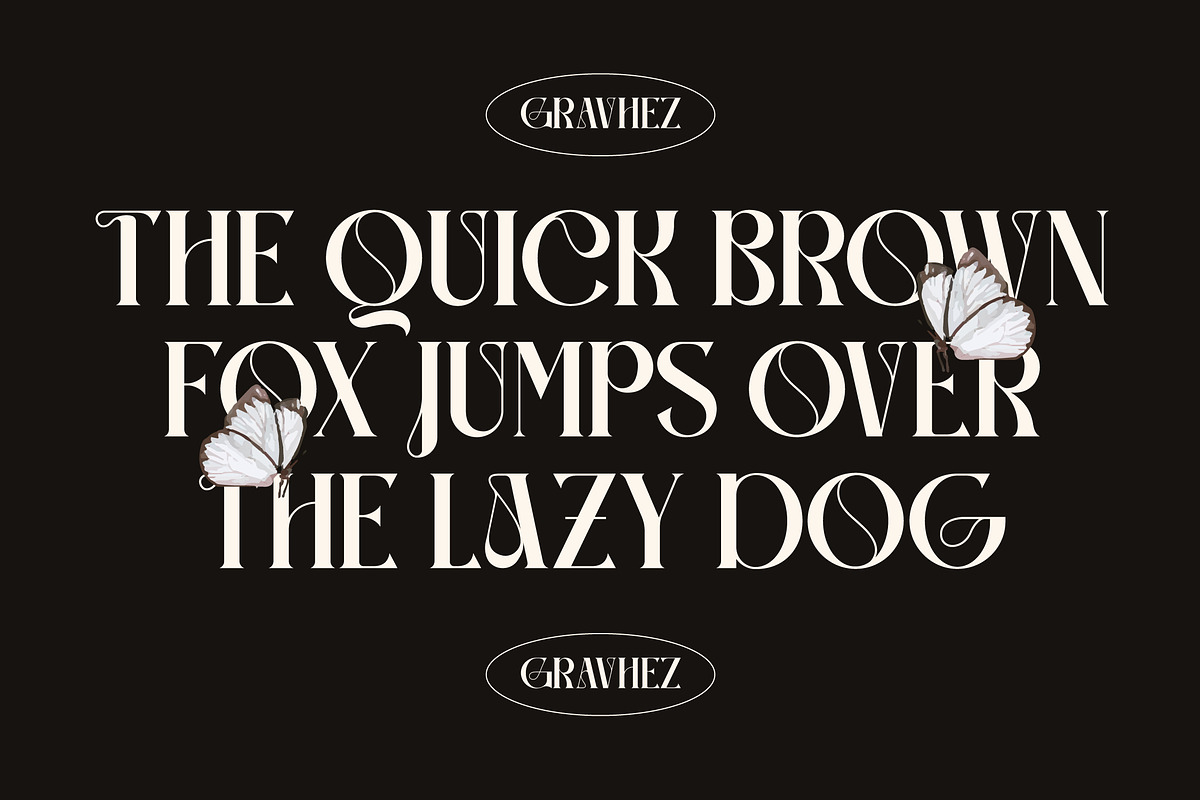 Gravhez Stylish Display Font, a Sans Serif Font by Storytype Studio (Photo 2 of 15)