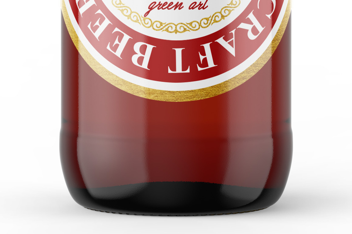 Amber Glass Beer Bottle Mockup, a Product Mockup by Green Art (Photo 5 of 5)