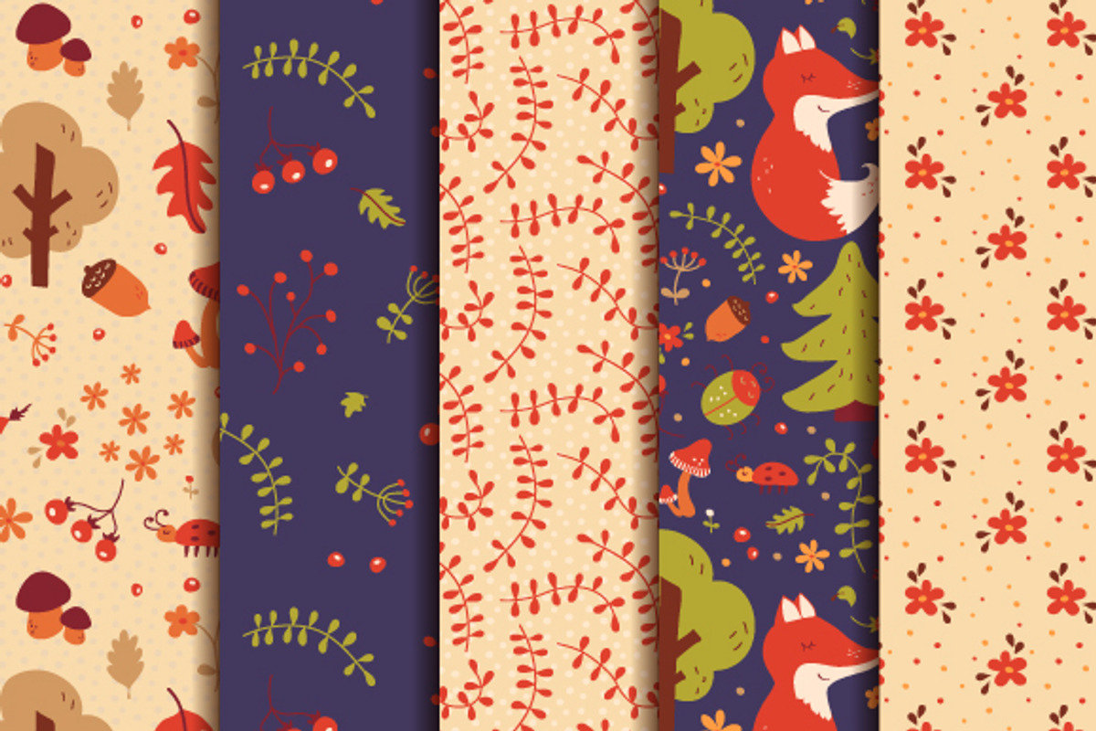 Dreamy forest collection, a Pattern Graphic by JuliaMalinovskaya (Photo 5 of 6)