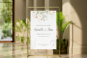 Floral Vintage Wedding Invite Card, an Invitation Template by TheSimplySereneShop (Thumbnail 4 of 7)